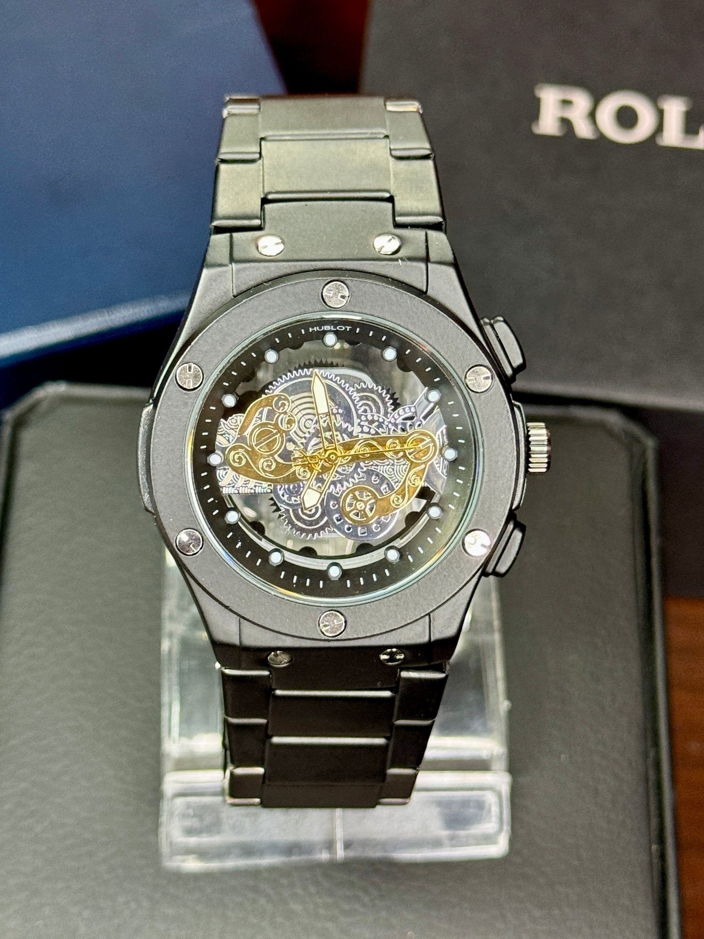 Hublot Automatic Watch - Metallic Black